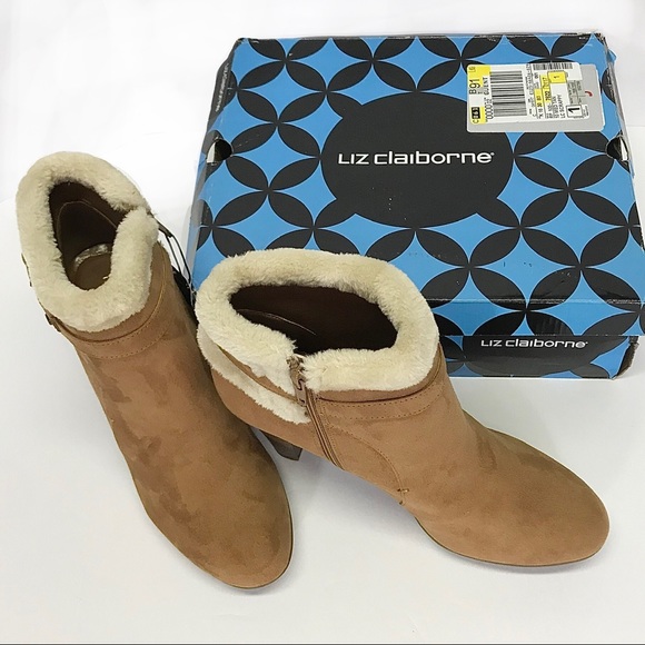 NIB Liz Claiborne Scrappy Heeled Ankle Booties - Picture 8 of 16
